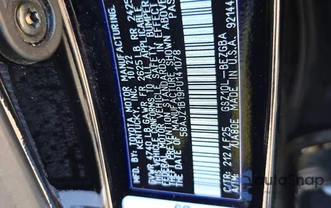 2023 Lexus Es 350 F Sport Handling из США, поврежденный, VIN 58AJZ1B19PU141078